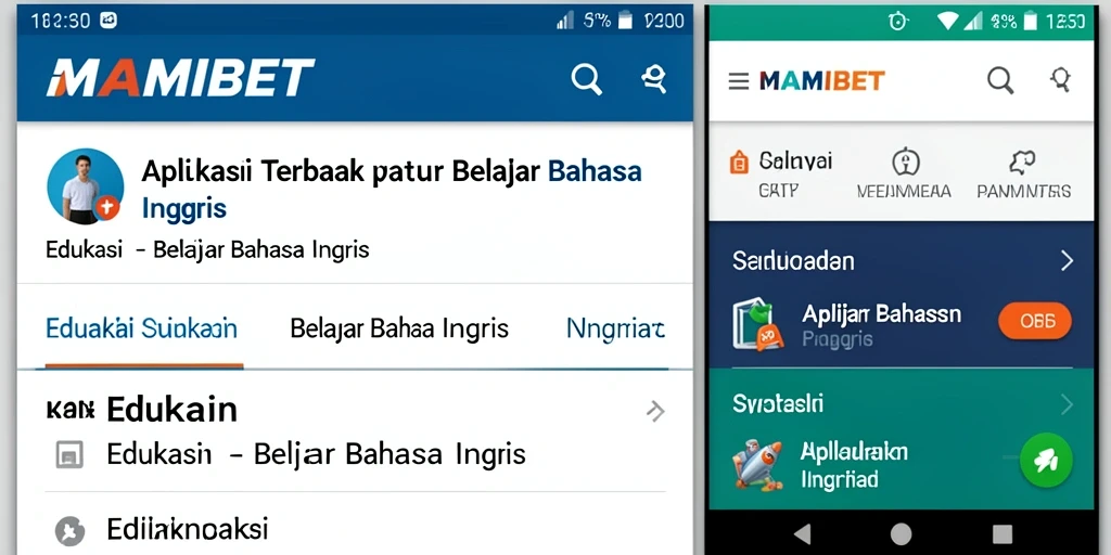 Tampilan antarmuka aplikasi MAMIBET yang menarik dan interaktif.