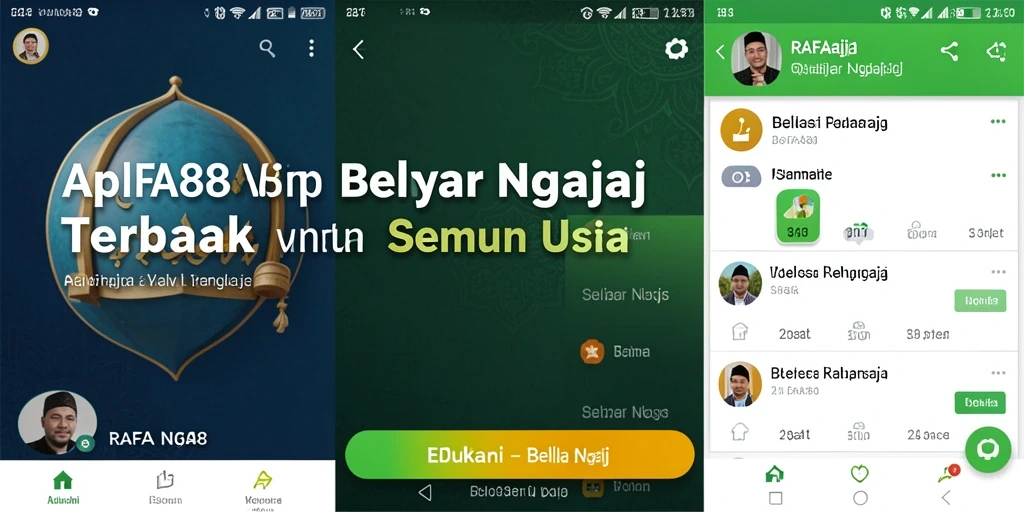 Tampilan antarmuka RAFA88 yang interaktif dan menarik untuk belajar ngaji.