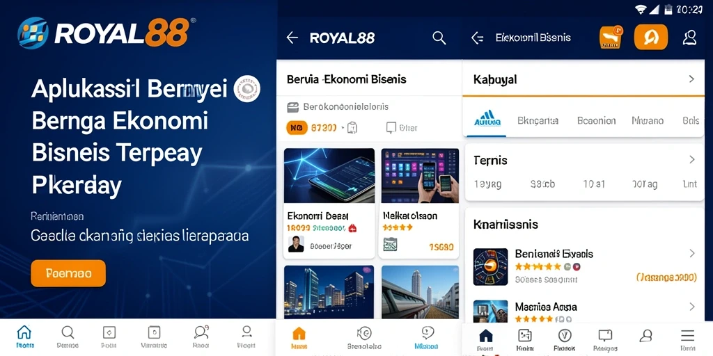 Antarmuka apik <strong>ROYAL88</strong> yang menampilkan berita ekonomi terbaru.